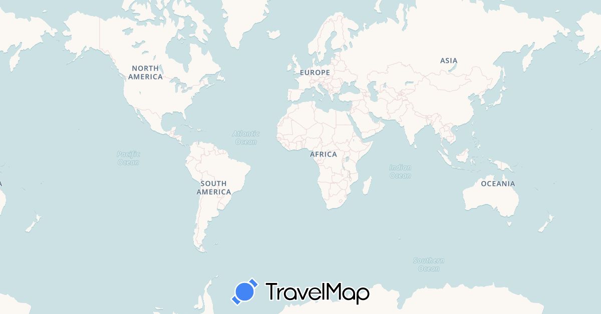 TravelMap itinerary: driving, train, hiking, boat in Denmark, Sweden (Europe)